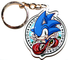Load image into Gallery viewer, Sonic &amp; Megaman Keycharm